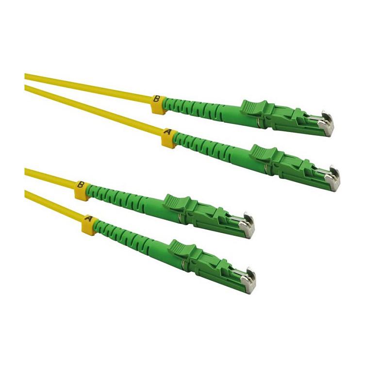 Fiberoptisk duplexkabel ROLINE OS2 9/125 µm E-2000/LSH APC - 2 m