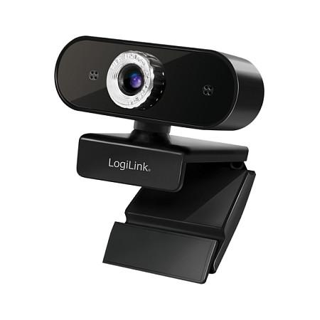 Webcam LogiLink UA0371 1080p FHD med mikrofon - sort/sølv