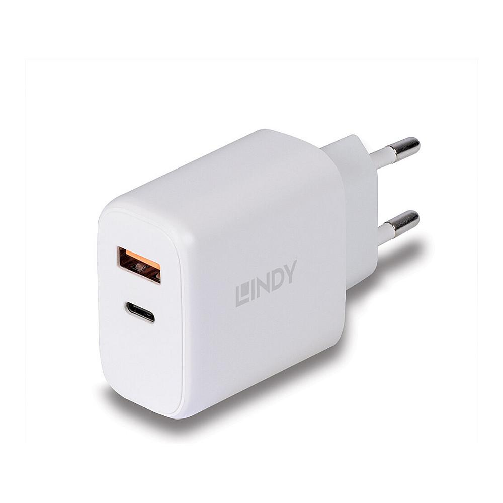 Lindy power adapter - 4 pin USB Type A / 24 pin USB-C - 30 Watt