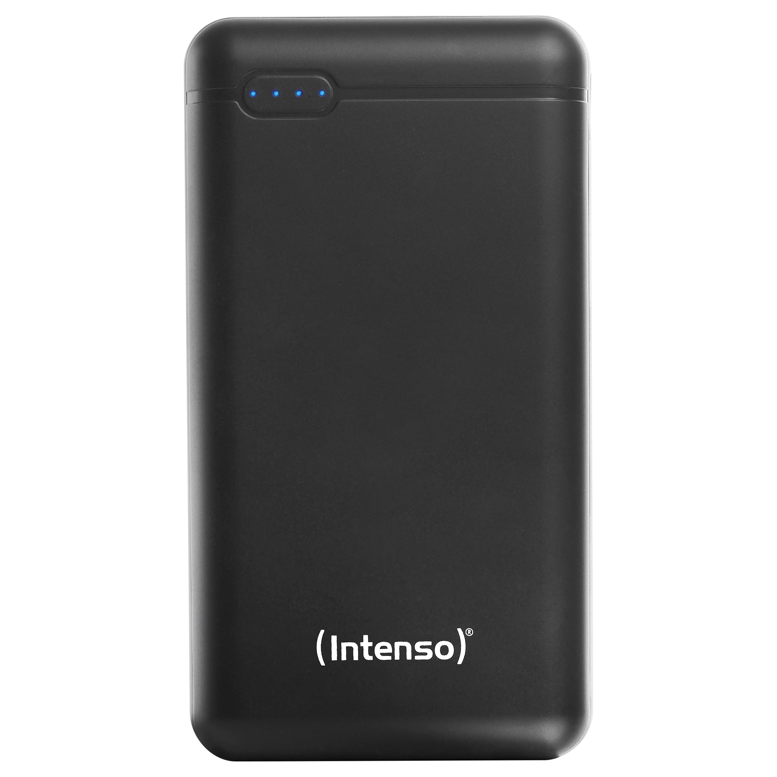 Intenso XS20000 - Powerbank - 20000 mAh - 3.1 A - 2 output-stikforbindelser (USB, USB-C) - sort