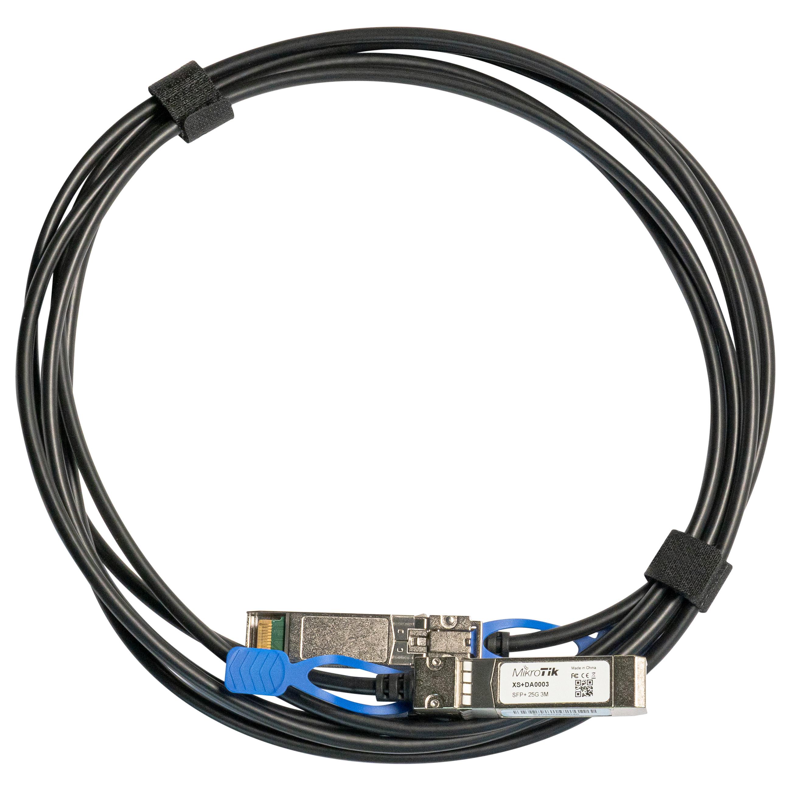 MikroTik XS+DA0003 InfiniBand/fiberoptisk kabel 3 m SFP/SFP+/SFP28 - sort