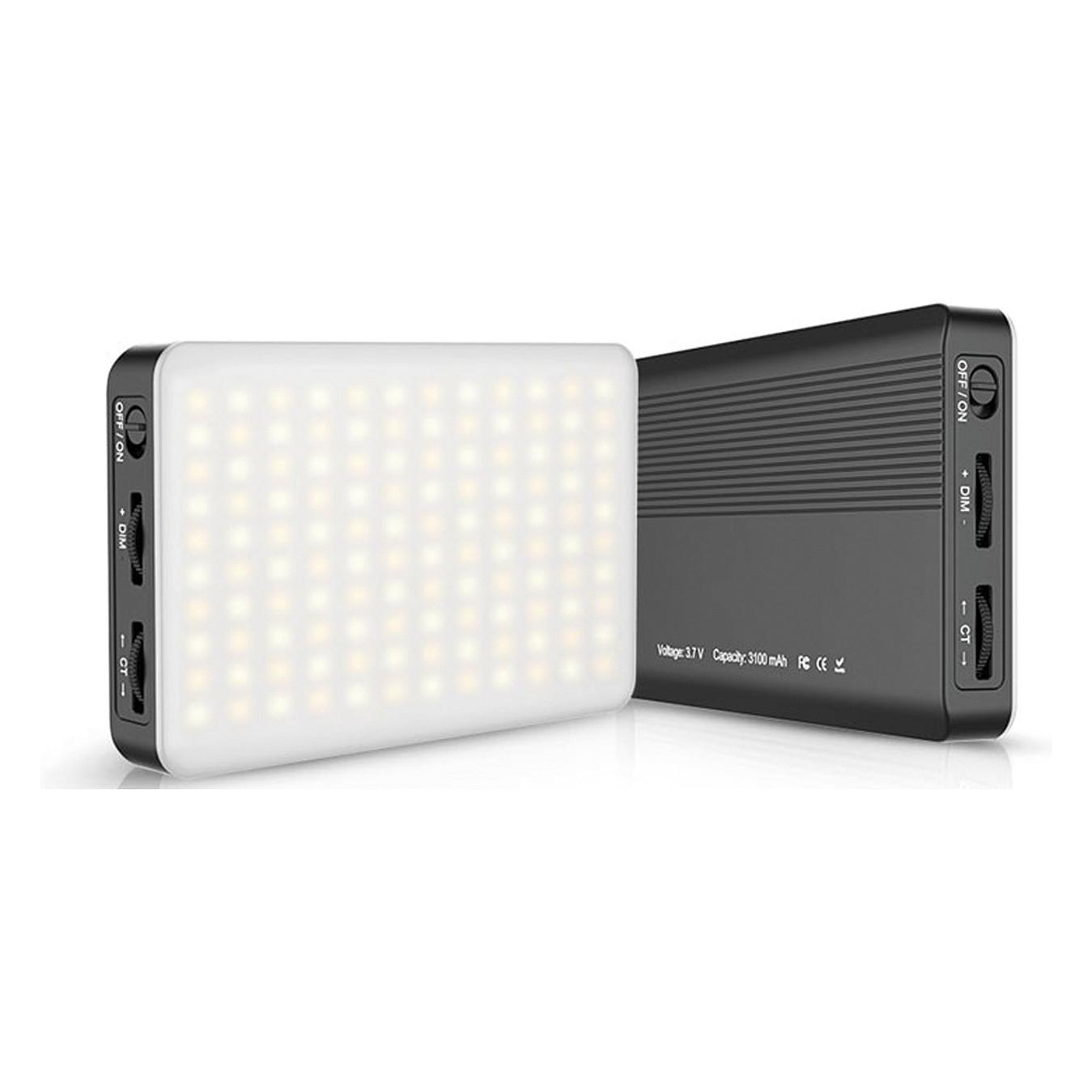 LED-videolys VL-1 med 120 LED, batteri, USB-C og justerbar farvetemperatur 3200-6500 K