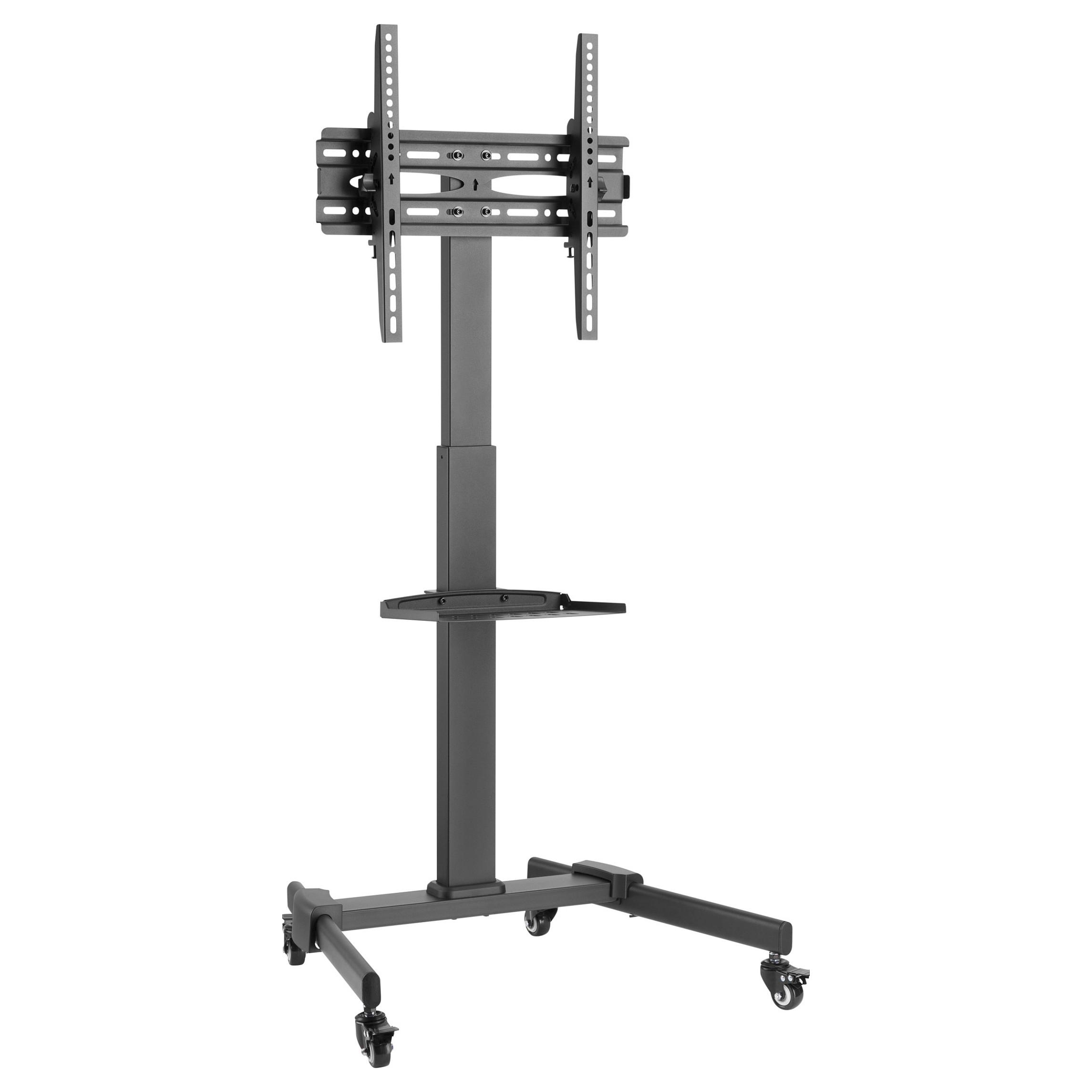 EQUIP Universal TV-vogn 32"-55" med VESA, højdejustering og hjul - sort