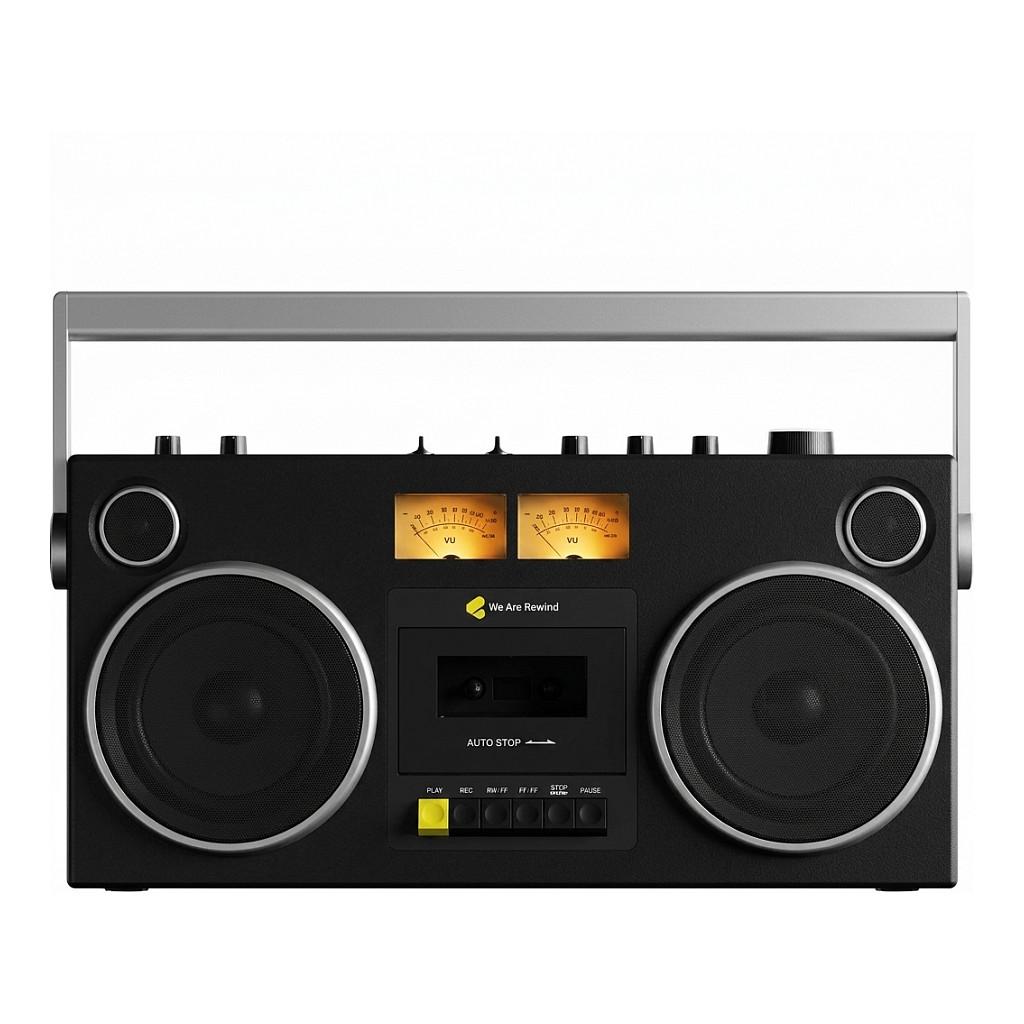 We Are Rewind CURTIS Boombox Kassettespiller - Bluetooth, 100W - Retro Look