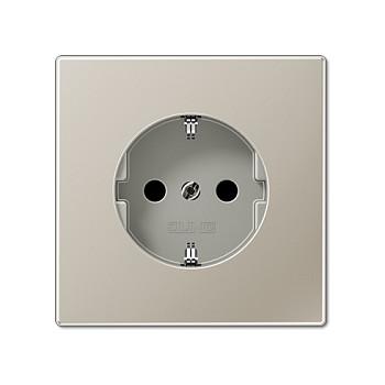 Stikkontakt JUNG ES1520KI SCHUKO LS - rustfrit stål