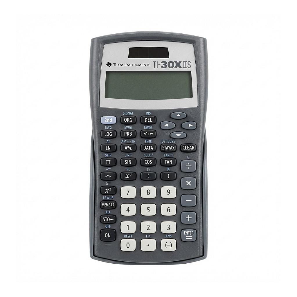 TEXAS INSTRUMENTS Wissenschaftlicher Taschenrechner TI-30 X II S schwarz/silber