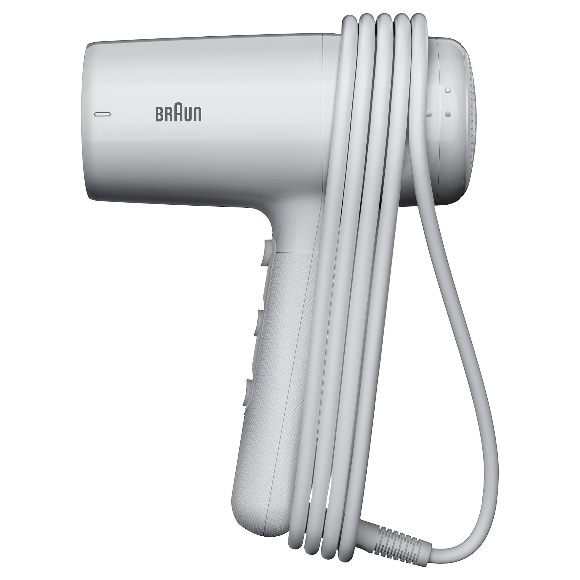 Braun HD 2.1 hårtørrer 2100 W - hvid med 3 varmeniveauer og 2 hastigheder