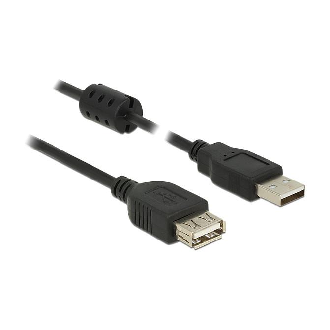 USB-forlængerkabel DeLOCK 84883 USB 2.0 Type-A han til hun - 1 m, sort