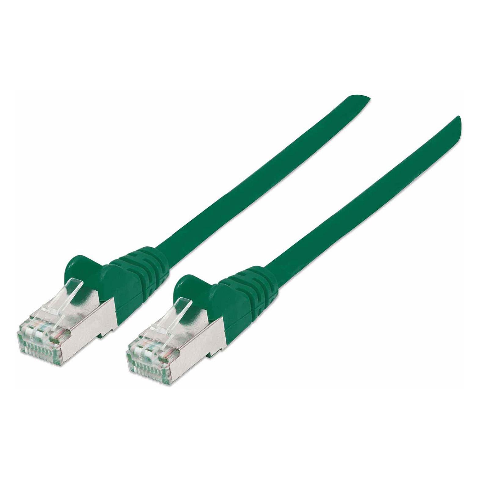 Netværkskabel Intellinet Cat6a-stik/Cat7-råkabel 0,25 m - grøn