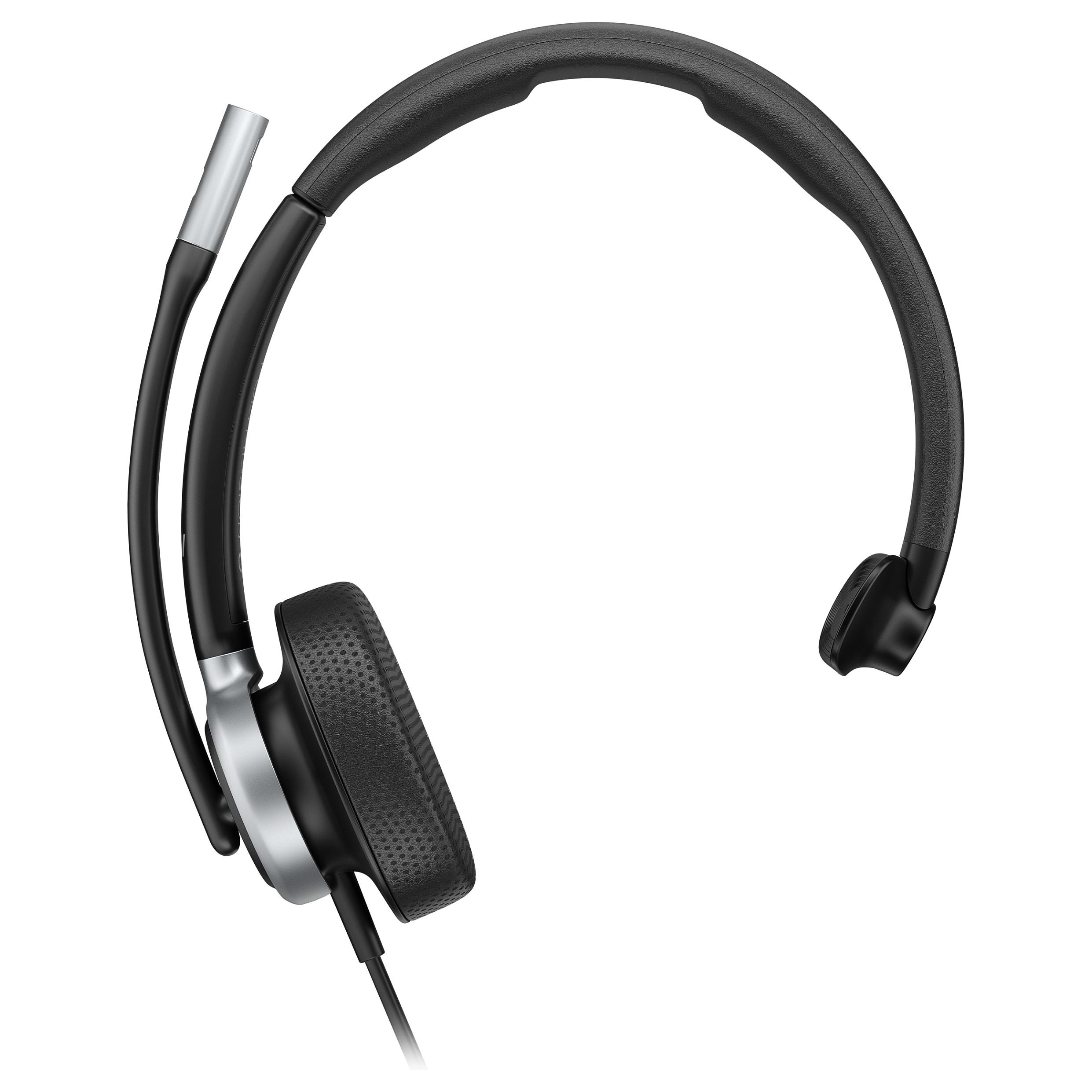 HP Poly Mission 615 monauralt USB-headset med ledning - sort, USB-C/USB-A til kontor og callcenter