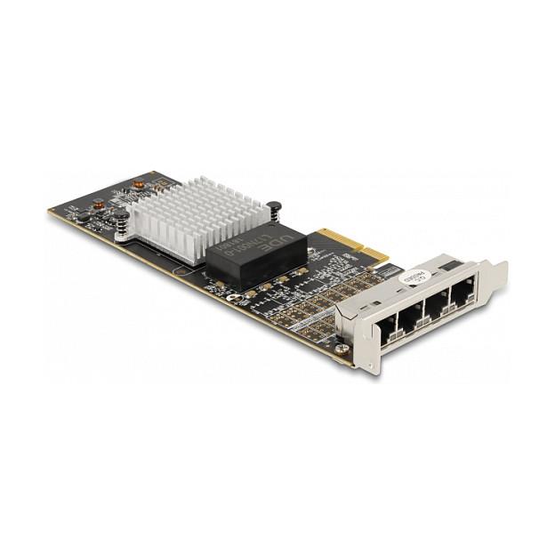 Netværkskort DeLOCK i350 PCI Express x4 - 4 x RJ45 Gigabit LAN