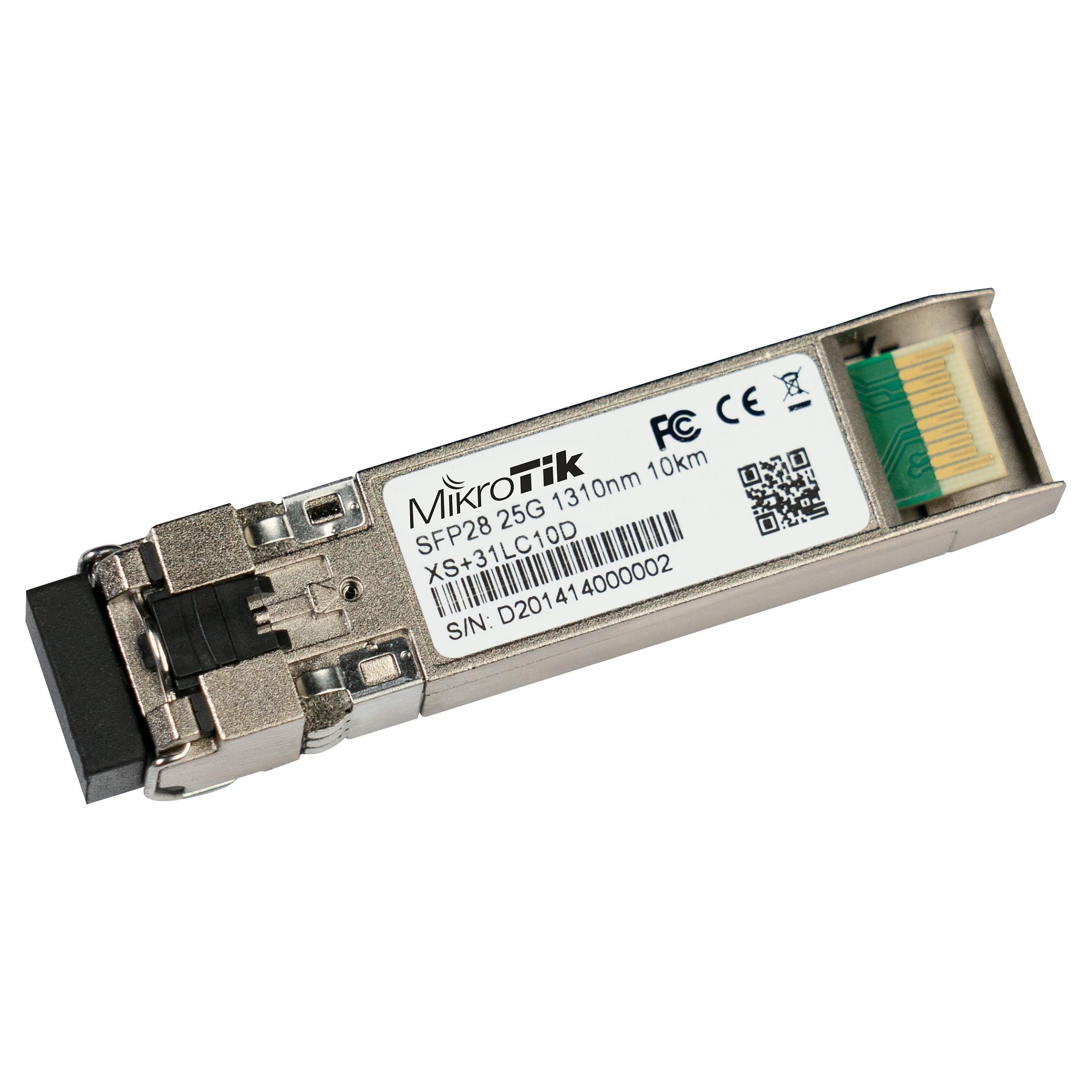 MikroTik XS+31LC10D 1.25G SFP 10G SFP+ and 25G SFP28 module