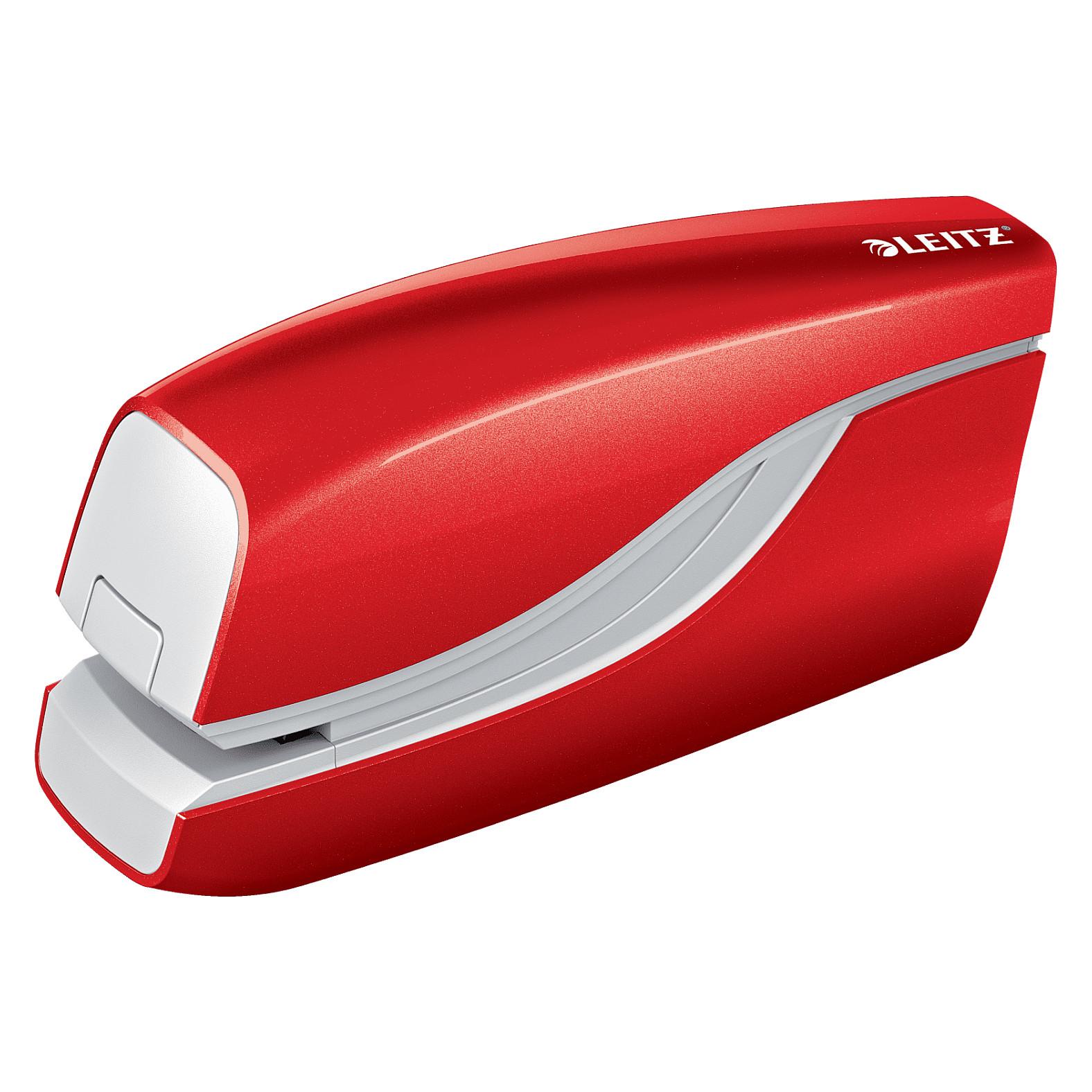 Elektrisk hæftemaskine Leitz NeXXt WOW 5566 - rød-metallic