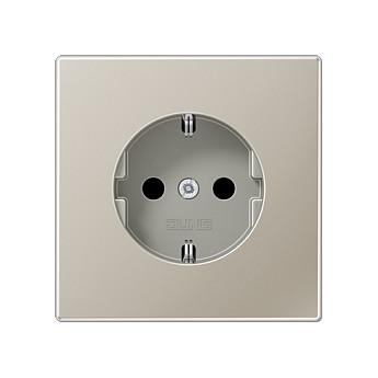 Stikkontakt JUNG ES1520 SCHUKO - rustfrit stål