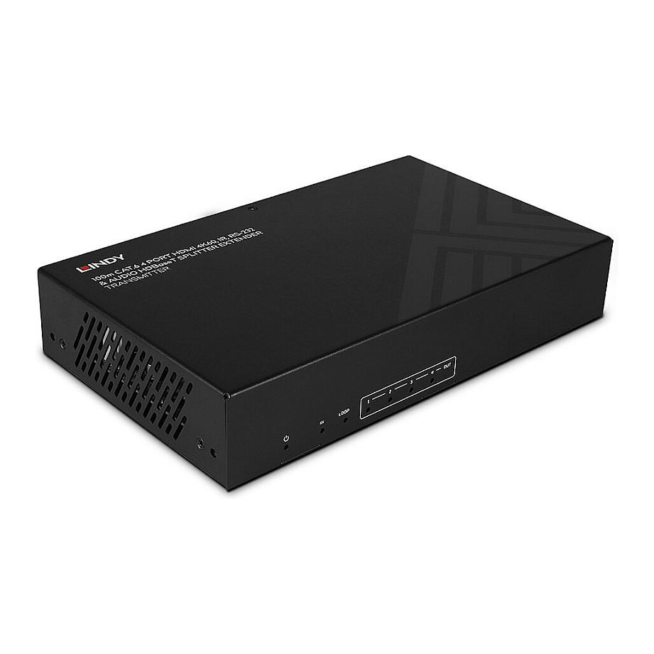 Lindy 38355, HDMI, HDMI, 3,5 mm, 3840 x 2160 pixel, Sort, Metal