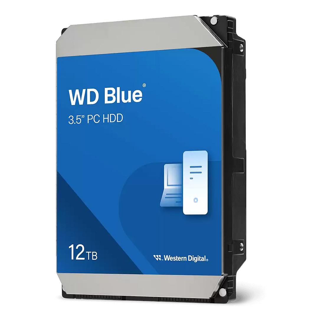 WD Blue - Harddisk - 12 TB - intern - 3.5 - SATA 6Gb/s - 7200 rpm - buffer: 512 MB