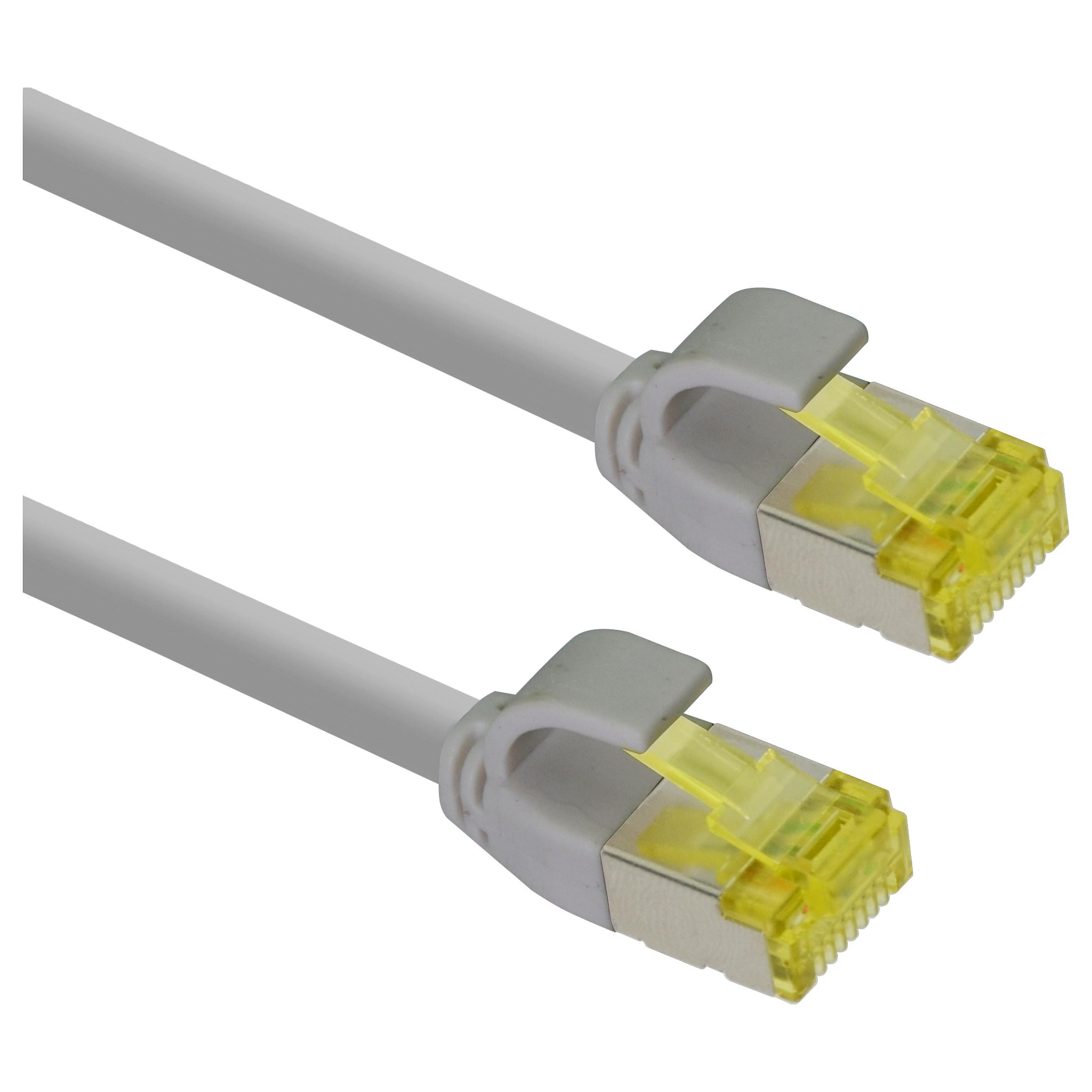 Patchkabel Helos 333078 Cat.6a Ultraslim 7,5 m - grå