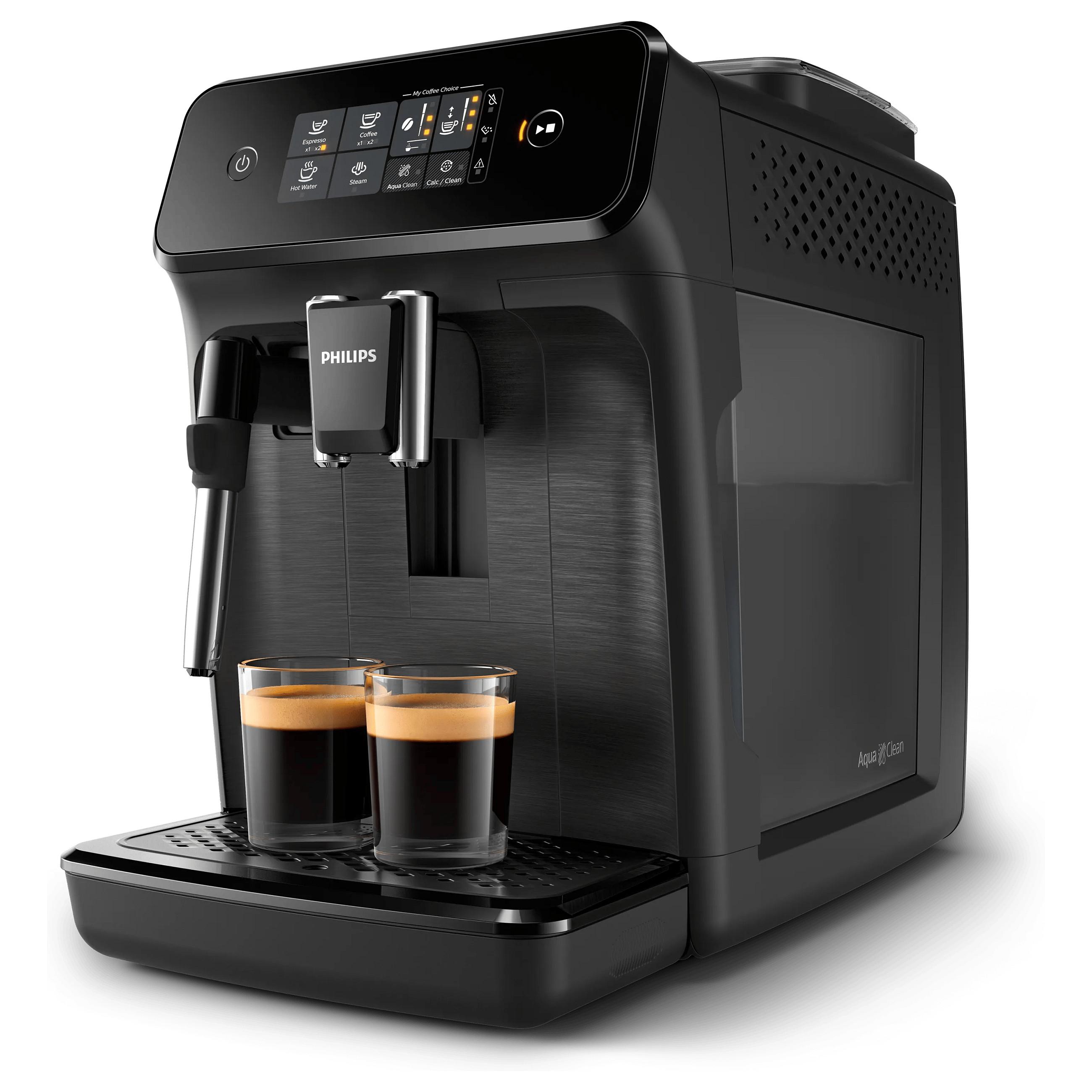 Philips Series 1200 EP1220 Kaffemaskine - Fuldt Automatisk, Keramisk Kværn, 12 Indstillinger, 1.8L Vandtank (Inkl. AquaClean Filter)
