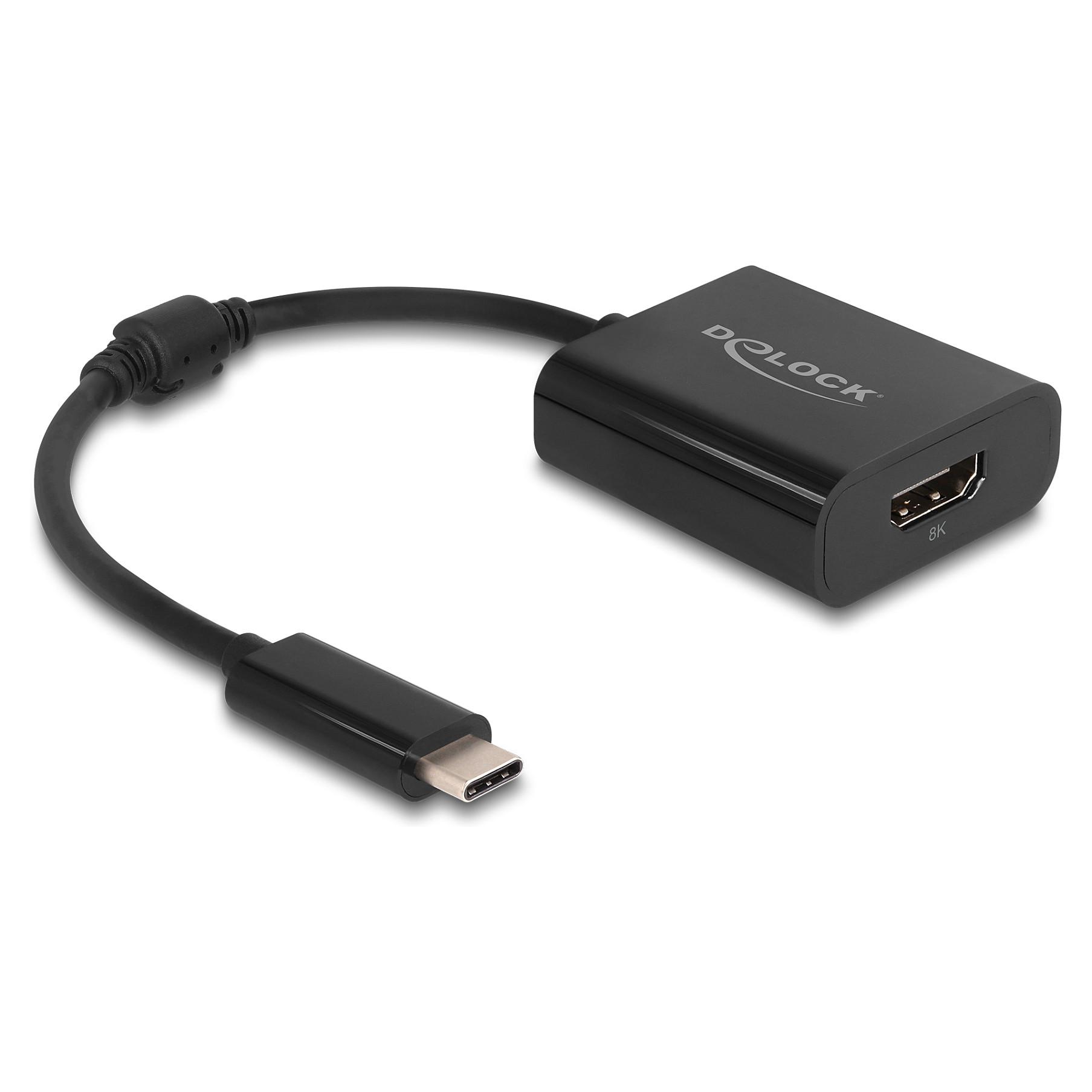 USB-C til HDMI-adapter DeLOCK 64175 8K HDR - sort