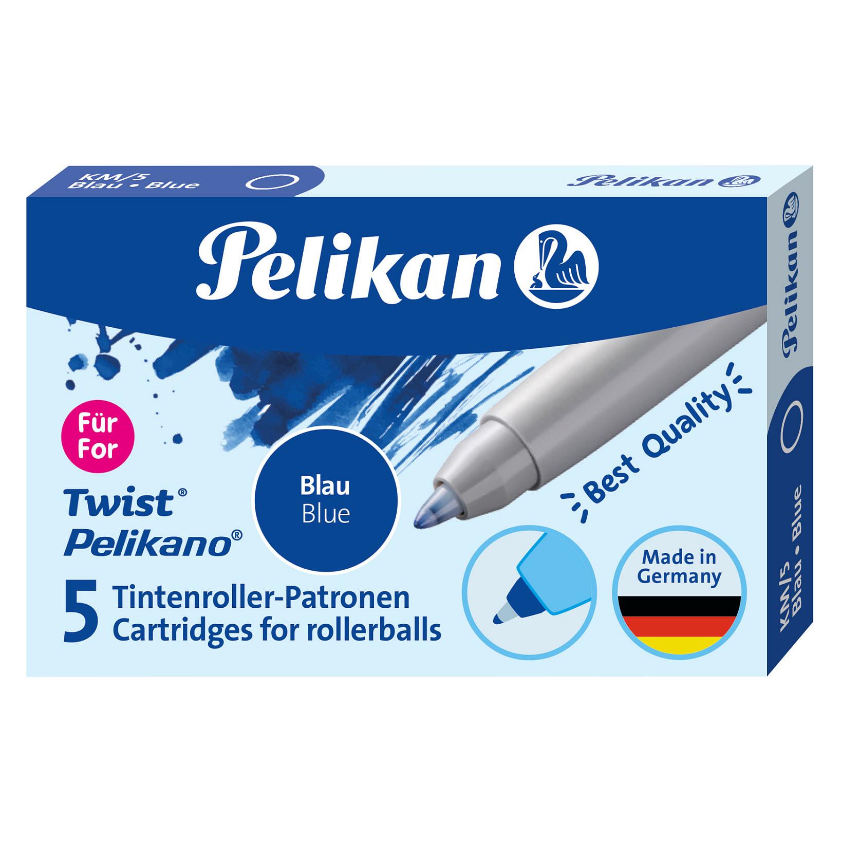 Blækpatroner til blækroller Pelikan Twist/Pelikano - blå 2 x 5 stk.