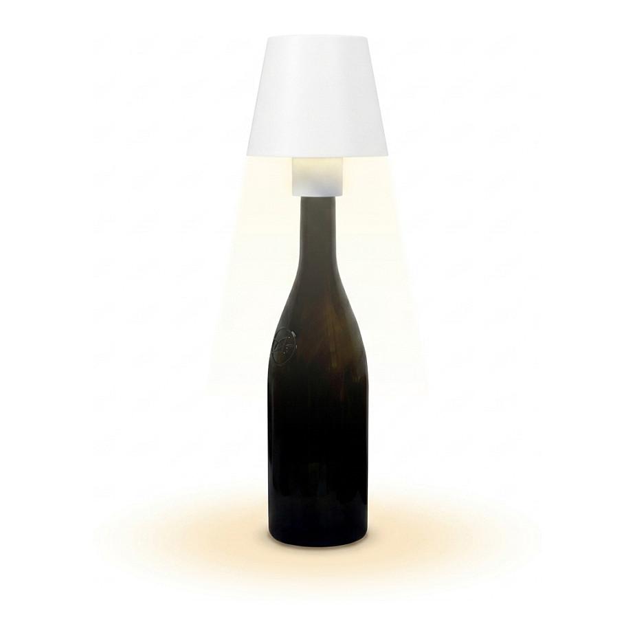 Synergy 21 LED-bordlampe med genopladeligt batteri til flasker udendørs IP54 touch switch dæmpbar hvid