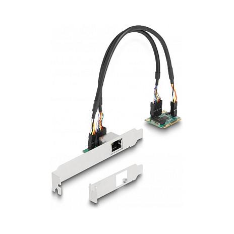 Delock - Netværksadapter - PCIe Half Mini Card lavprofil - 2.5GBase-T x 1