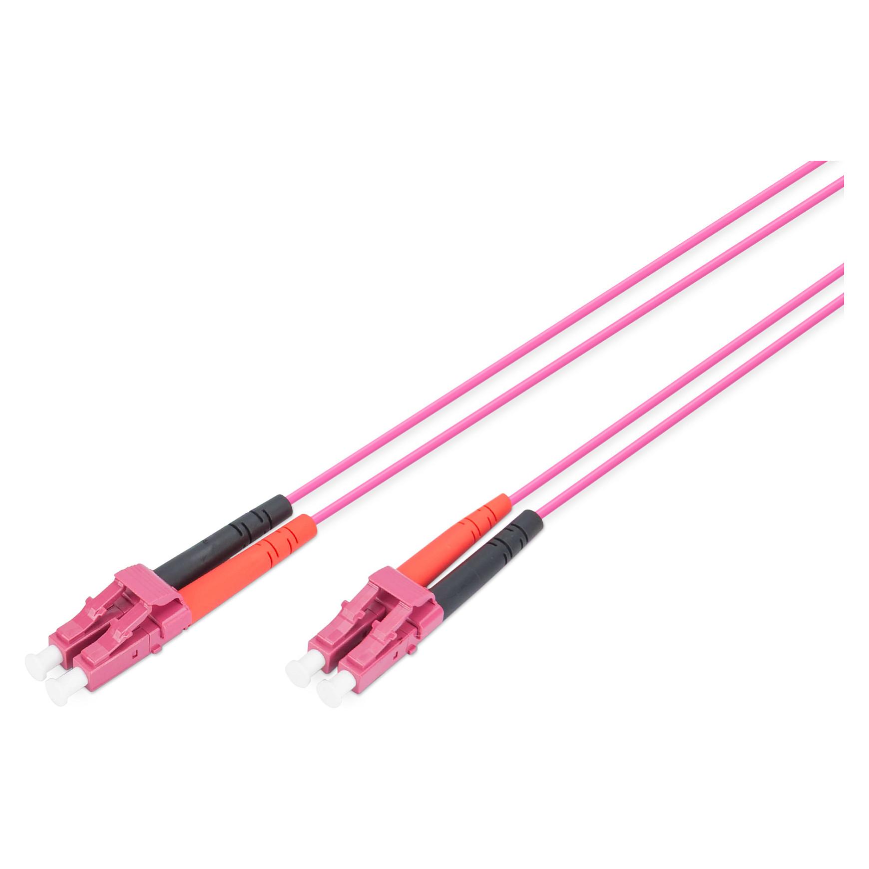 Fiberoptisk patchkabel Digitus LC-LC OM4 duplex - 1 m