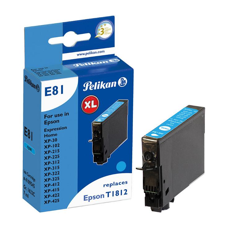 Blækpatron Pelikan E81 T1812 kompatibel - cyan