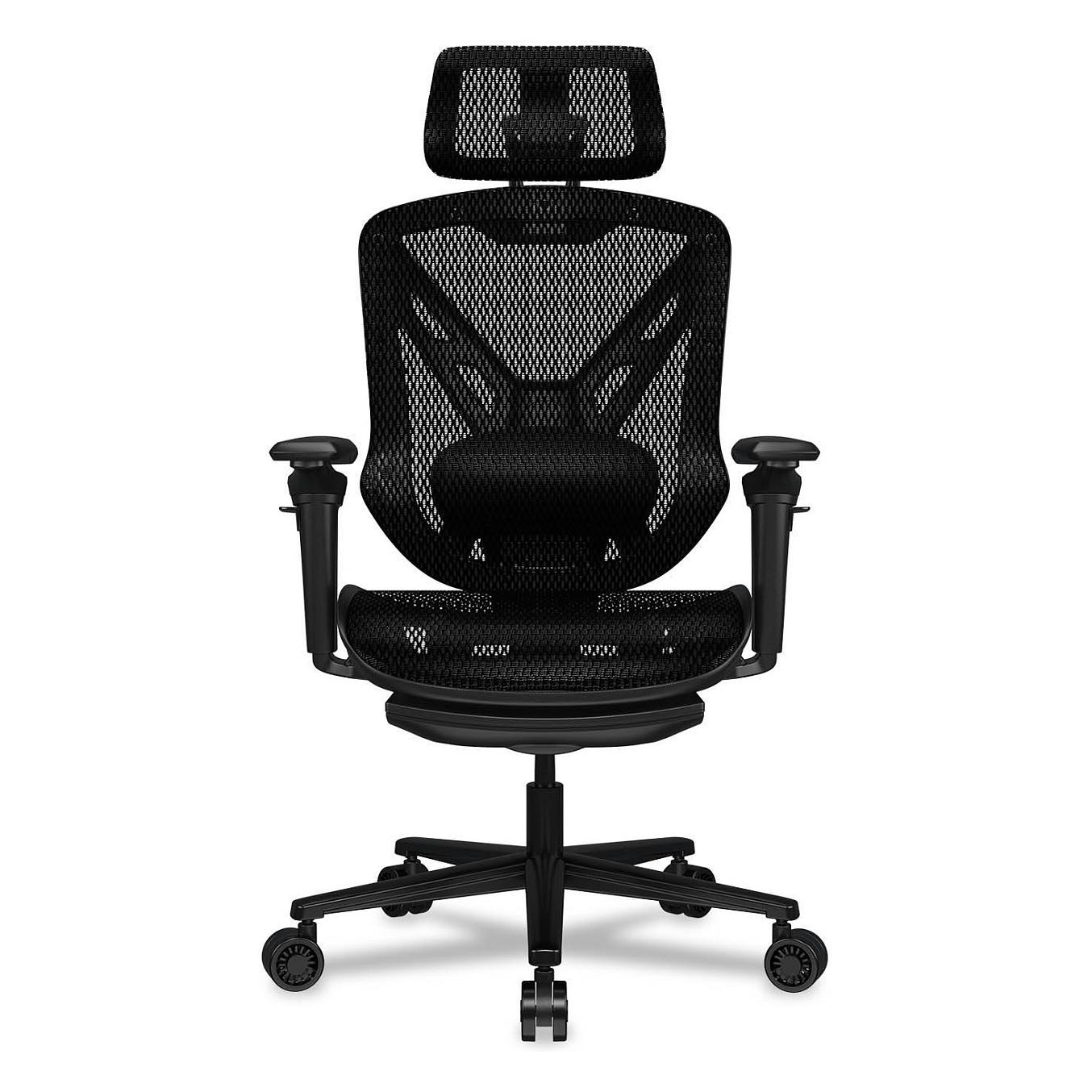COUGAR Speeder gamer- og kontorstol i mesh - sort med justerbar ryg og nakkestøtte