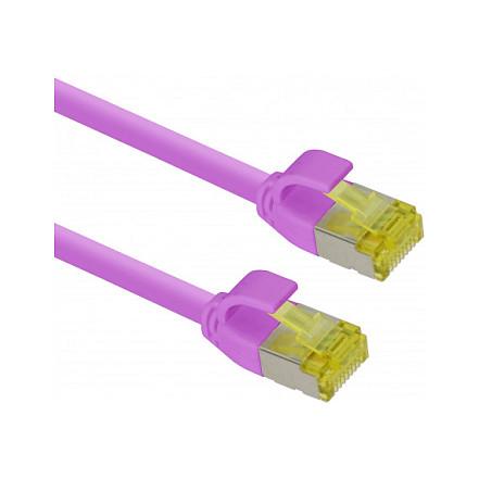 Patchkabel Helos Cat.6a Ultraslim GHMT AWG 28/7 - magenta, 3 m