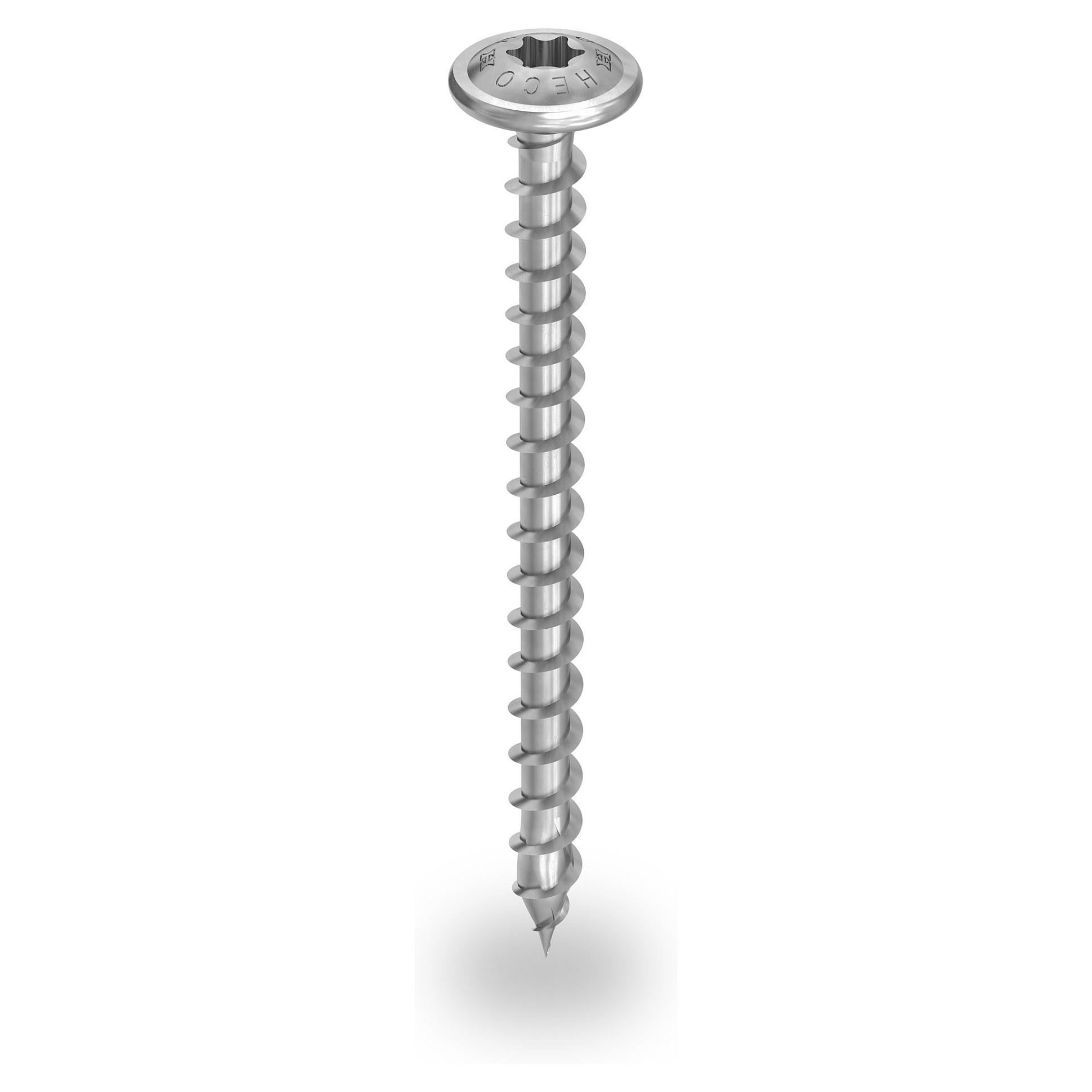 Træbyggeskrue K2 8 x 100 mm med fuldgevind og tallerkenhoved