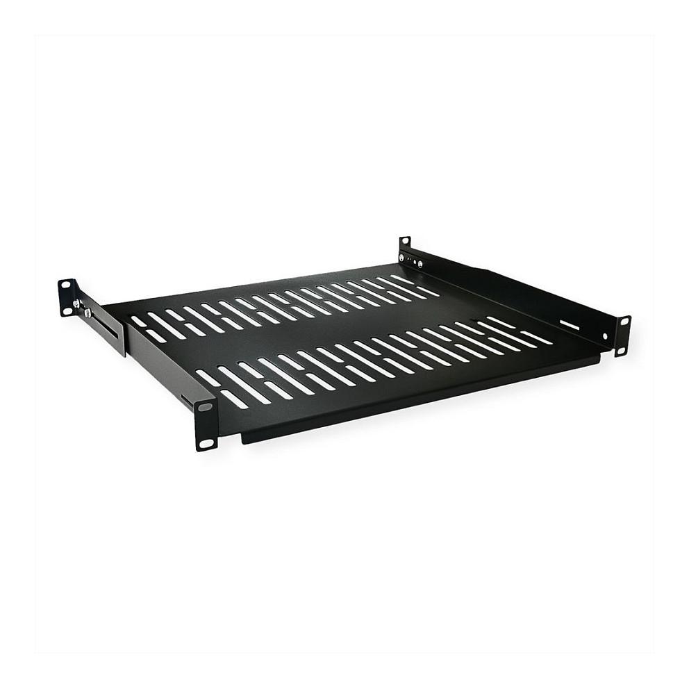 Rackhylde VALUE 19" 485 x 400 mm - sort