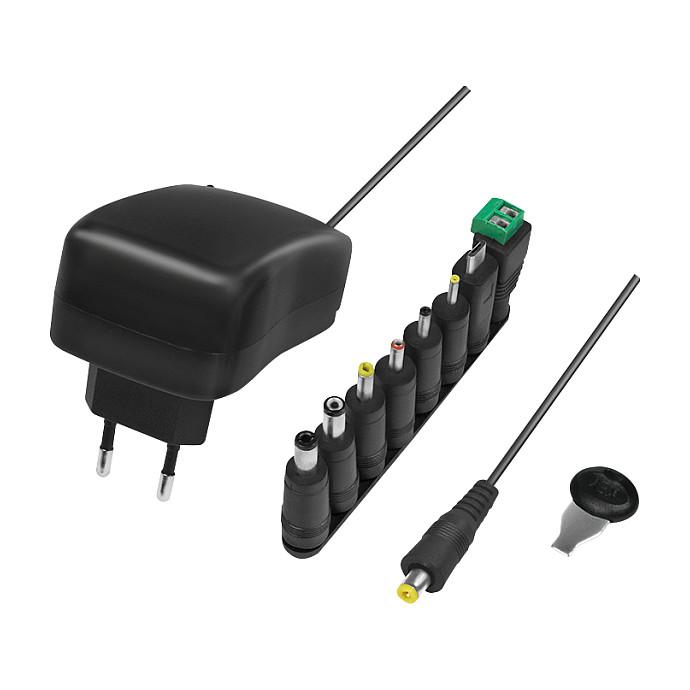 Universal strømforsyning LogiLink 3-12 V med USB-port - 30 W