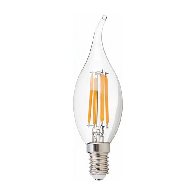 LED-kronepære Synergy 21 Retrofit E14 klar buet 4,5 W varm hvid dæmpbar
