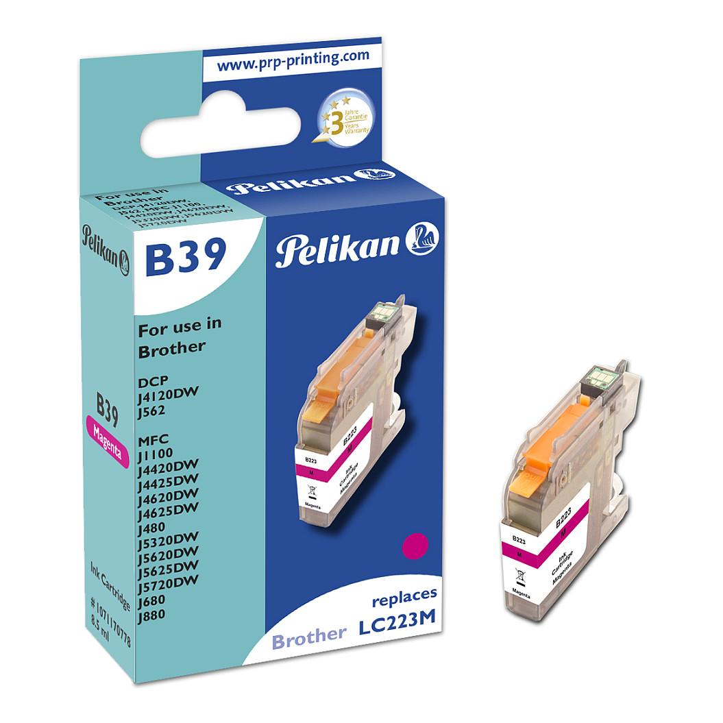 Blækpatron Pelikan B39 til Brother LC223M - magenta