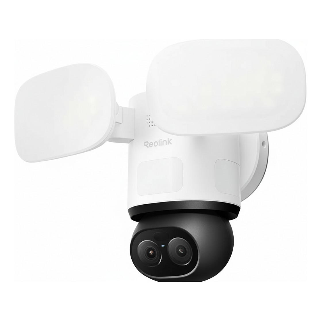 Reolink Floodlight Series F850W Überwachungskamera 8MP (5120x1552), WiFi 6, Dual-Objektiv, 360° Auto-Tracking, 3000 Lumen Flutlicht, KI-Videosuche