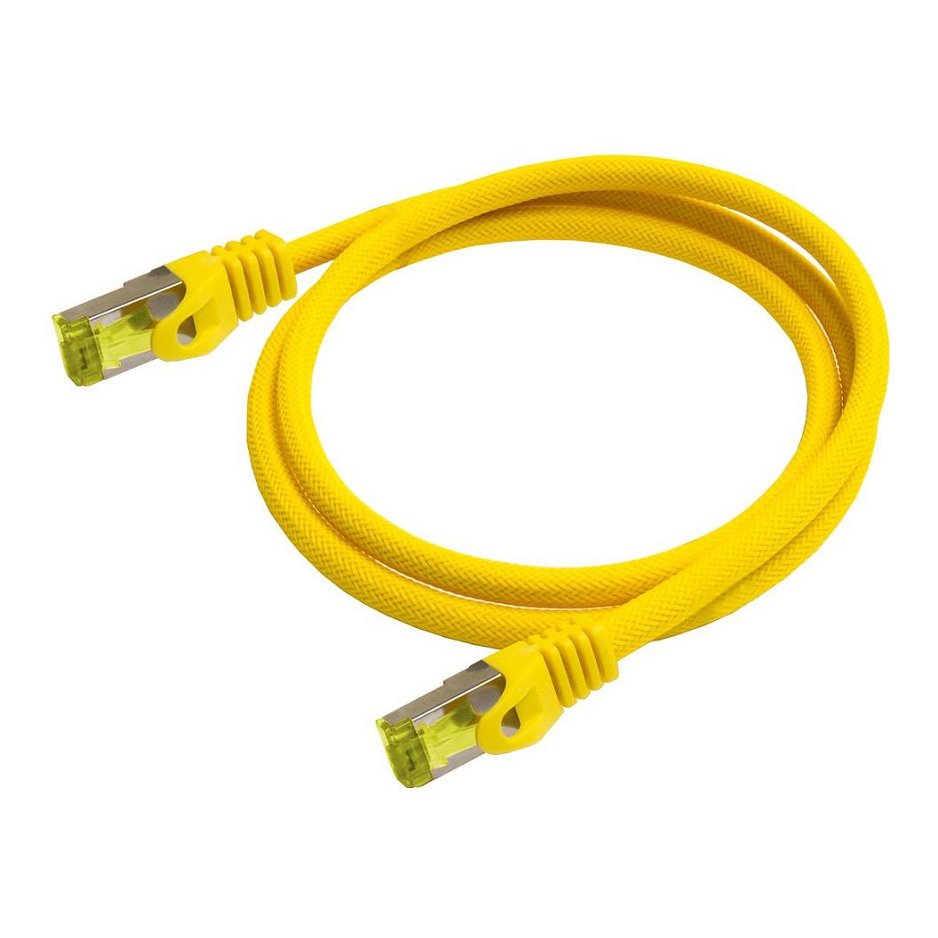 Patchkabel Python Cat 7 RJ-45 0,5 m - gul