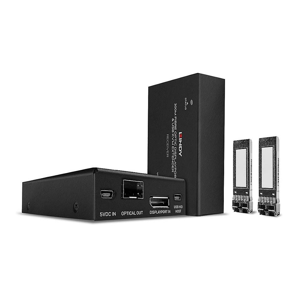 Lindy 39376, Sender & modtager, Ledningsført, 300 m, 3840 x 2160 pixel, 8 Bit, CE, FCC, RoHS, REACH