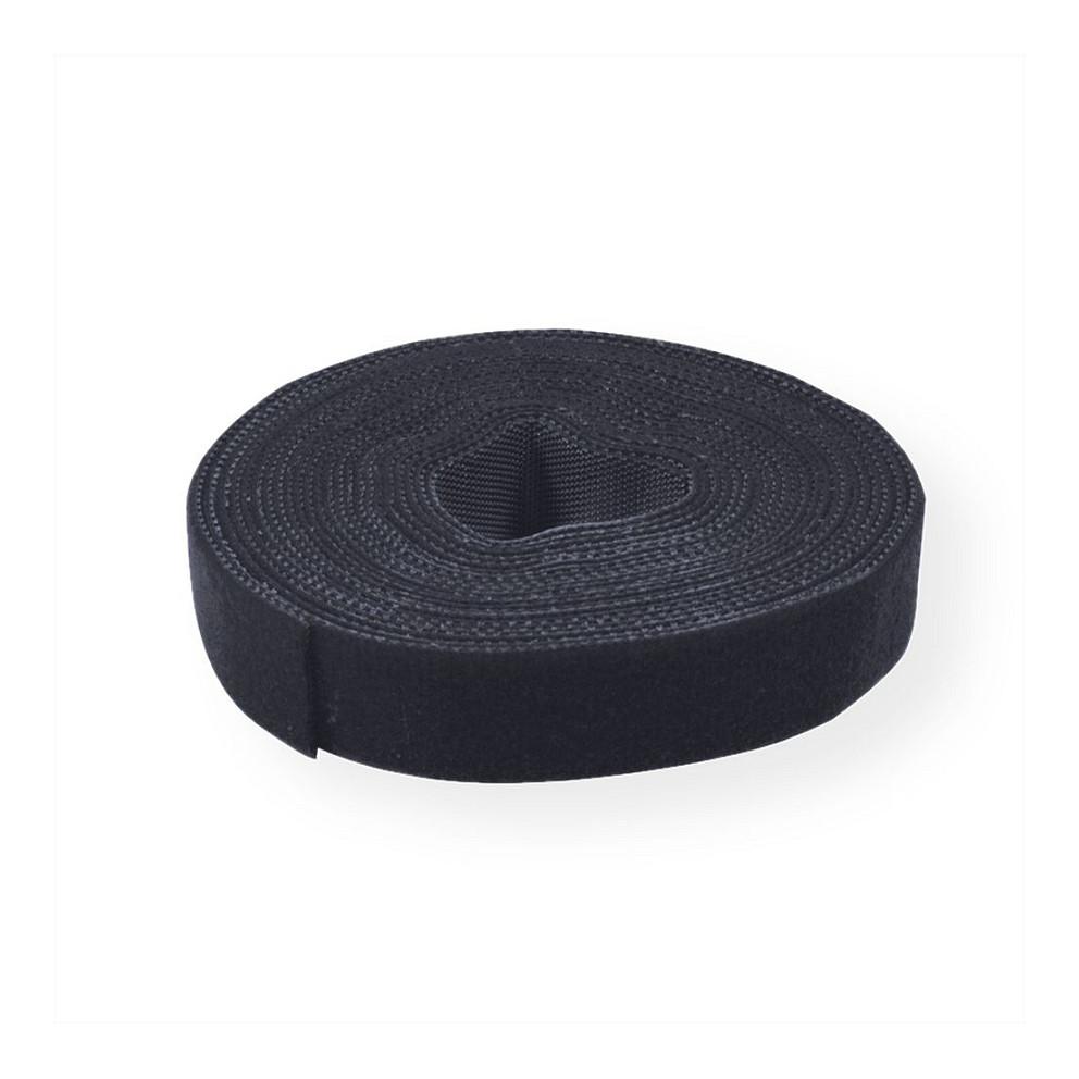 Value 25.99.5250, Krog og løkke kabelbinder, Sort, 25000 mm, 10 mm, 5 stk