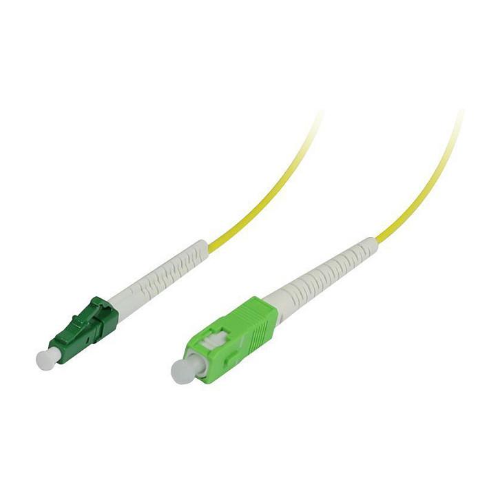 LWL1FaserPatchk 10mtrLCAPCSCAPC 9125u OS2 G657A2 AD2mm flexible Knickschutztülle Synergy21