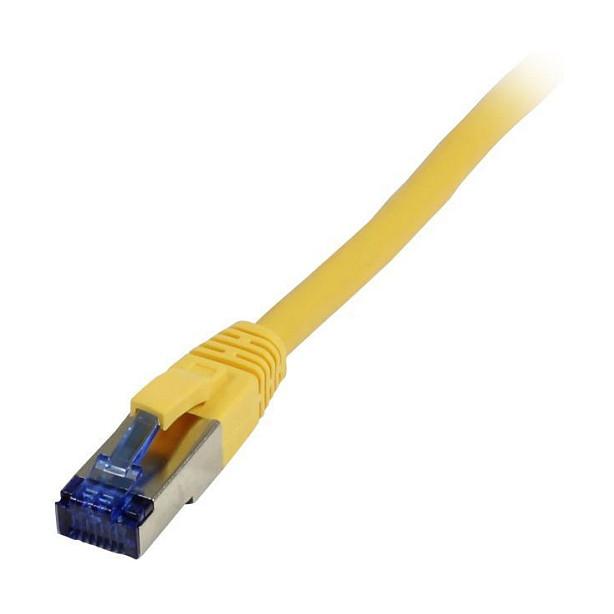 Patchkabel RJ45 CAT6A 500Mhz 10m gelb SSTPSFTP TPESuperflex AWG26 Synergy 21