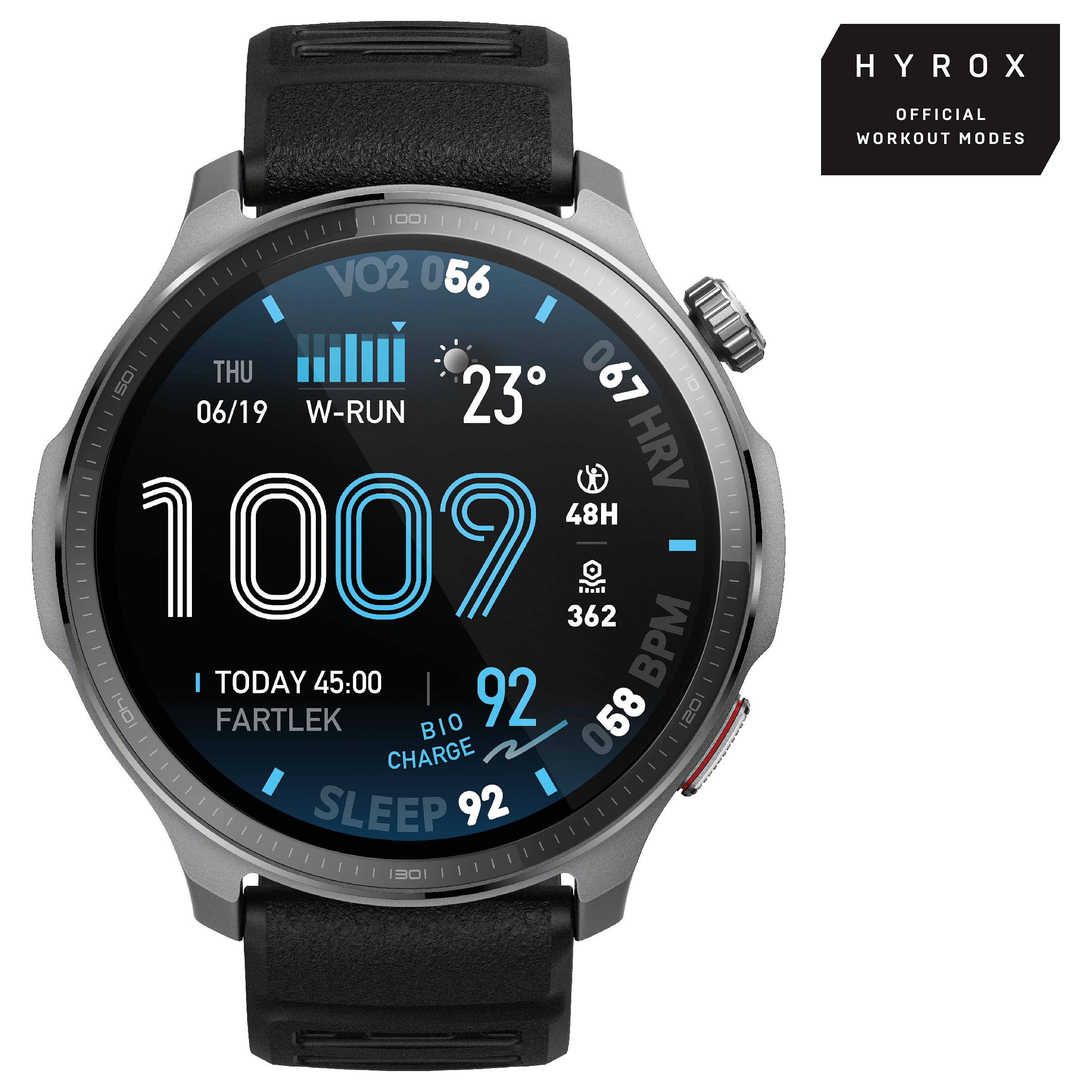 Amazfit Balance 2 XT 3.81 cm (1.5" ) AMOLED Digital 480 x 480 pixels Touchscreen Black Wi-Fi GPS (satellite)