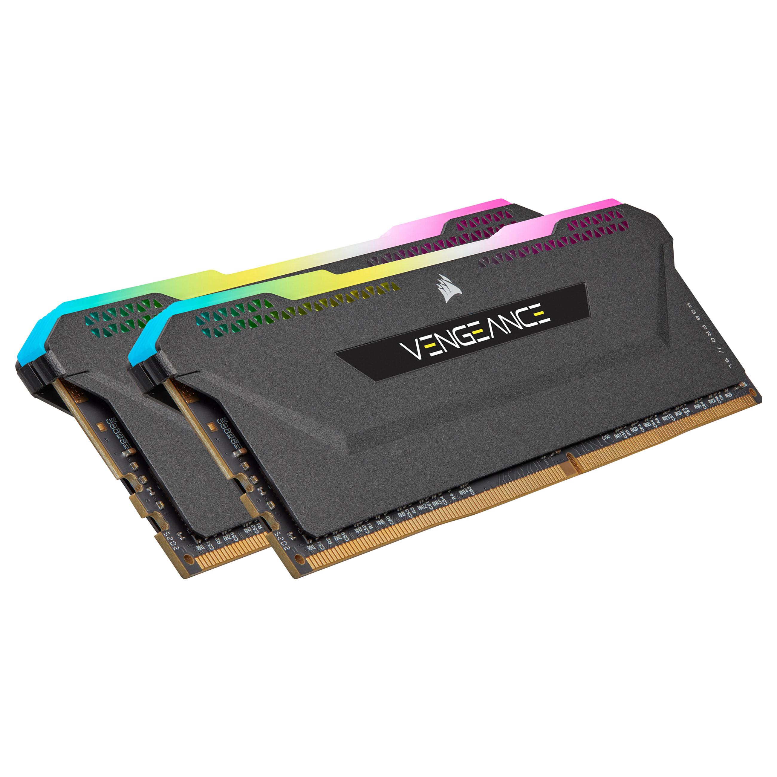 Corsair Vengeance Rgb Pro Cmh32gx4m2e3200c16 Hukommelsesmodul 32 Gb 2 X 16 Gb Ddr4 3200 Mhz 32gb 3200mhz Ddr4 288-pin Dimm