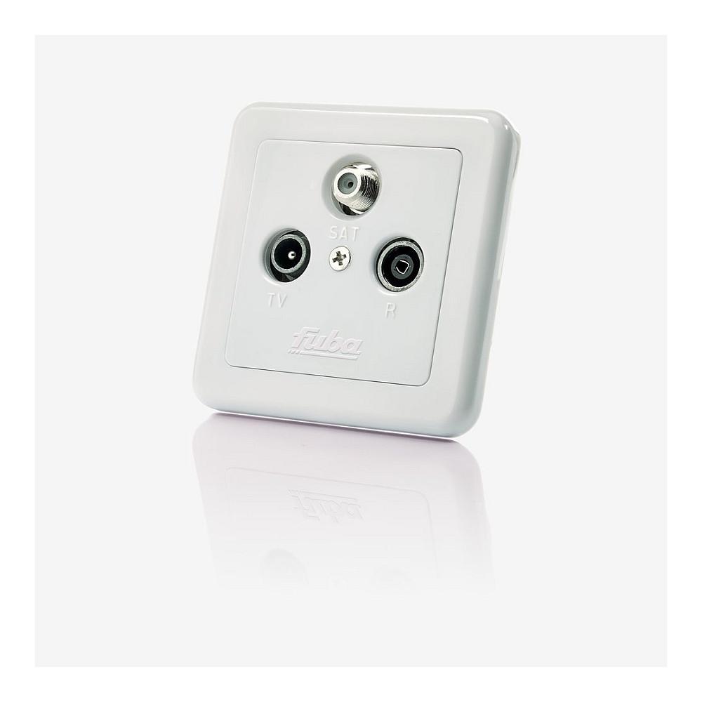 Antennedåse Fuba GAD 300 SAT + TV + Radio - hvid