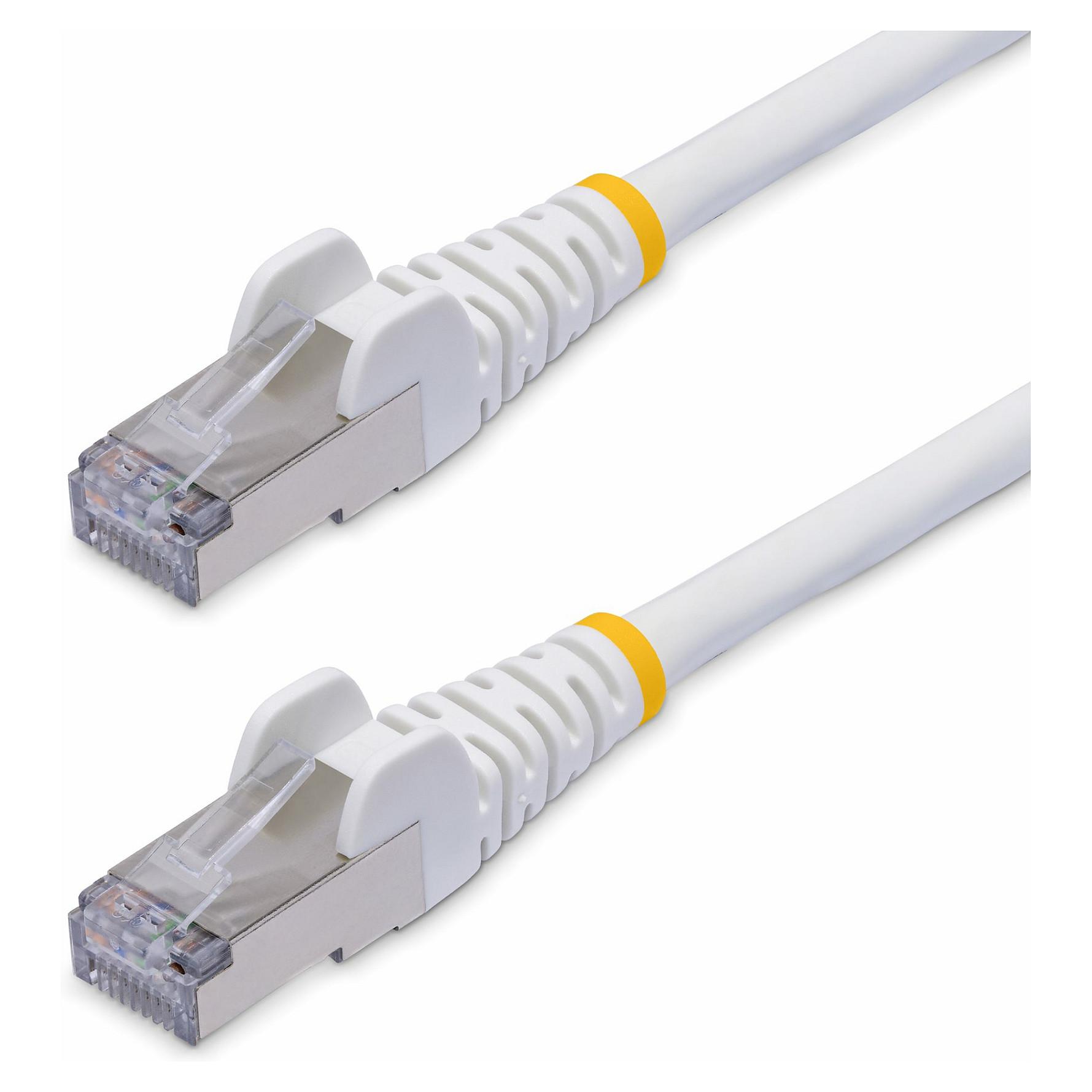 Startech 3m White CAT8 Ethernet Cable, Snagless, S/FTP, 25G/40G - Patchkabel - RJ-45 (han) til RJ-45 (han) - 3 m - 5.6 mm - S/FTP - CAT 5/5e/6/6a/8 - IEEE 802.3bt/IEEE 802.3ba - halogenfri, knastfri - hvid