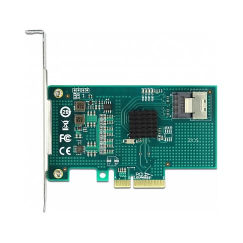 PCIe x4 SATA-kort DeLOCK 89051 - 4 porte, low-profile