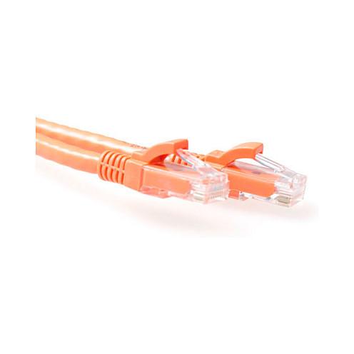 ACT Orange 1.5 meter U/UTP CAT6 patch cable snagless with RJ45 connectors