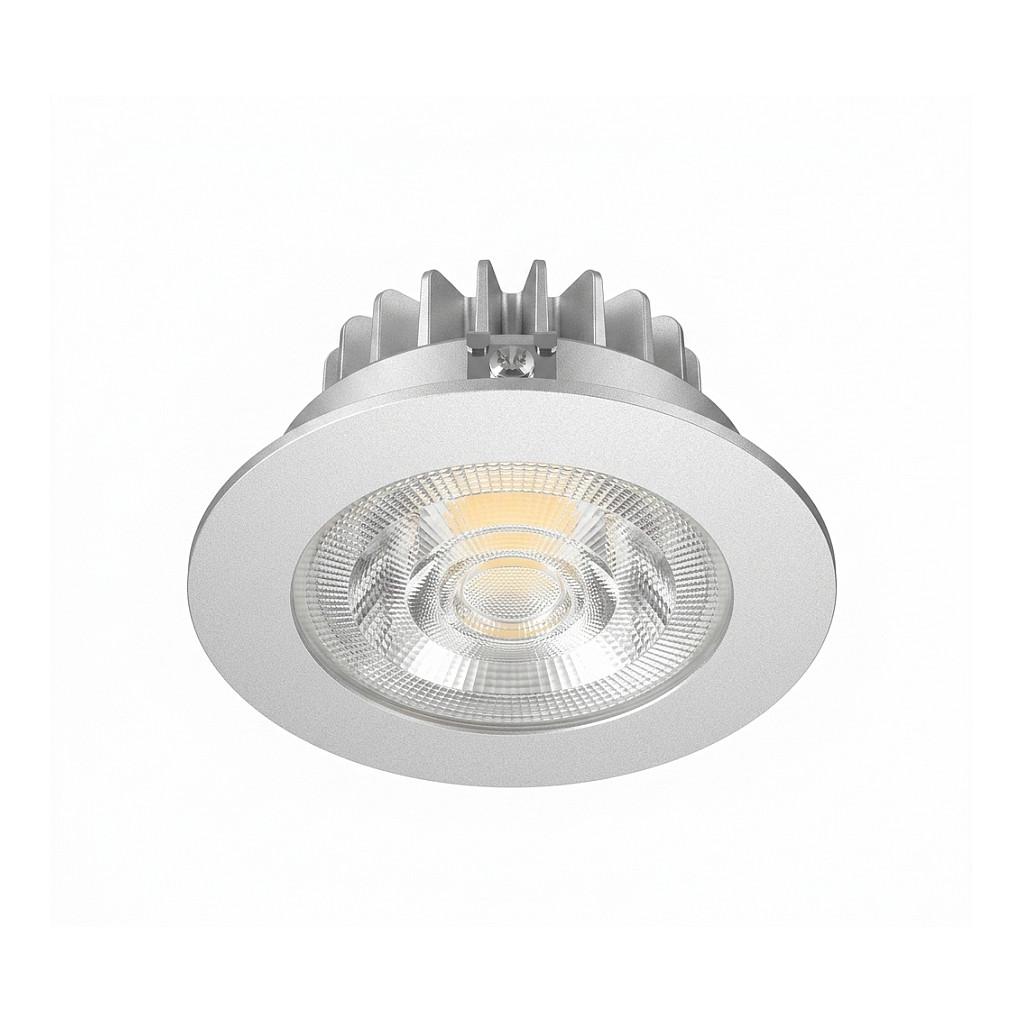 Synergy 21 LED recessed ceiling spot Helios silver round warm white