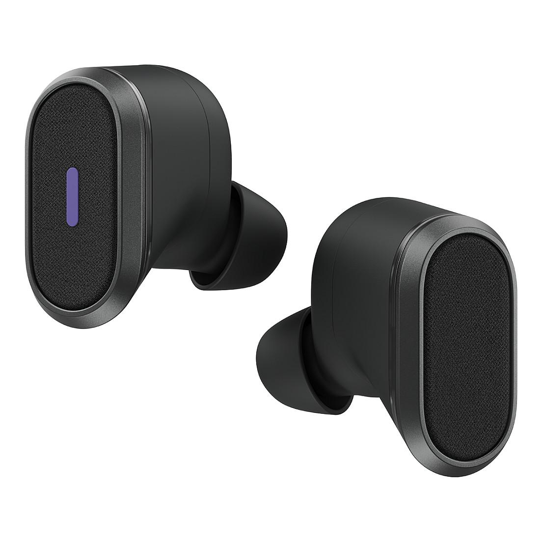 Logitech Zone True Wireless - Ægte trådløse øretelefoner med mik. - i øret - Bluetooth - aktiv støjfjerning - grafit