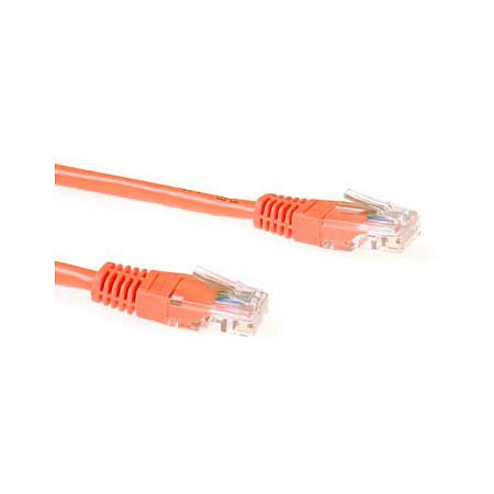 ACT Orange 10 meter U/UTP CAT6 patch cable with RJ45 connectors